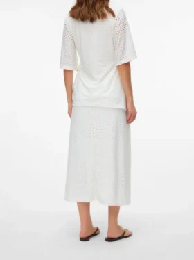 Jupe midi taille haute