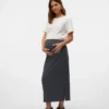 Jupe midi taille haute