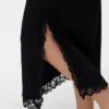 Jupe midi taille haute