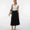 Jupe midi taille haute Awliva