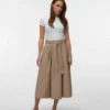 Jupe midi taille haute Awliva