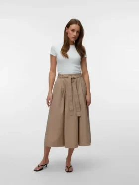 Jupe midi taille haute Awliva