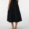 Jupe midi taille haute Awliva
