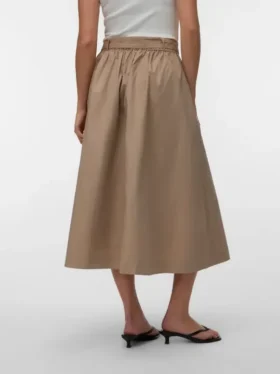 Jupe midi taille haute Awliva