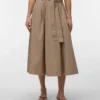Jupe midi taille haute Awliva
