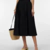 Jupe midi taille haute Awliva