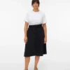 Jupe midi taille haute en velours côtelé Vmvilja