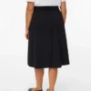 Jupe midi taille haute en velours côtelé Vmvilja