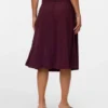 Jupe midi taille haute en velours côtelé Vmvilja
