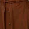 Jupe midi taille haute en velours côtelé Vmvilja