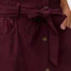 Jupe midi taille haute en velours côtelé Vmvilja