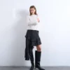 Jupe midi taille haute Tsminna