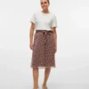 Jupe midi taille haute Vmclementine