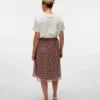 Jupe midi taille haute Vmclementine