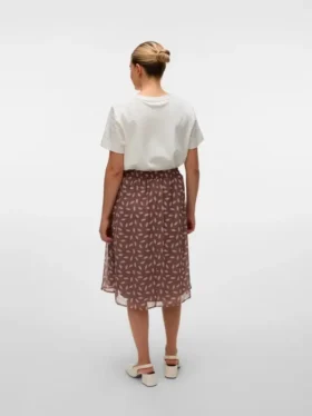 Jupe midi taille haute Vmclementine