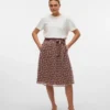 Jupe midi taille haute Vmclementine