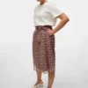 Jupe midi taille haute Vmclementine
