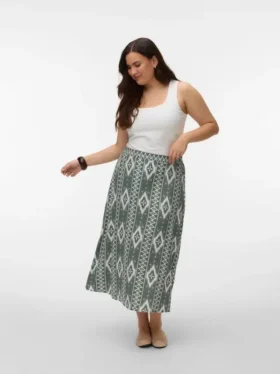 Jupe midi taille haute Vmcmymilo