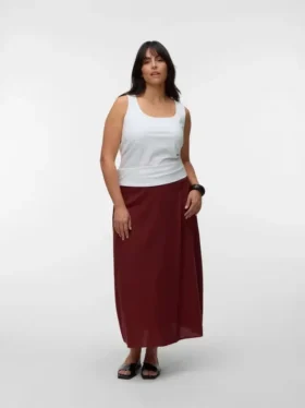 Jupe midi taille haute Vmcmymilo