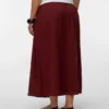 Jupe midi taille haute Vmcmymilo