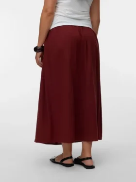 Jupe midi taille haute Vmcmymilo