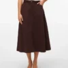Jupe midi taille haute Vmfilia