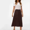 Jupe midi taille haute Vmfilia