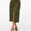Jupe midi taille haute Vmkathy