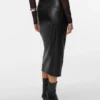 Jupe midi taille haute Vmnatalie