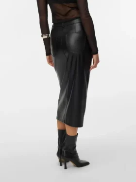 Jupe midi taille haute Vmnatalie