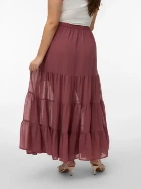 Jupe midi taille haute Vmrikke