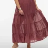 Jupe midi taille haute Vmrikke