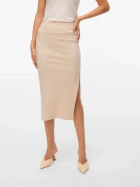 Jupe midi taille haute Vmsofia