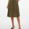 Jupe midi taille haute Vmsunny