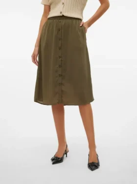 Jupe midi taille haute Vmsunny