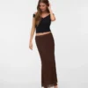 Jupe midi taille haute Vmtalula