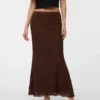 Jupe midi taille haute Vmtalula