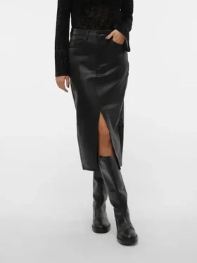 Jupe midi taille haute Vmveri