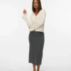 Jupe midi à taille mi-haute Vmbrisa