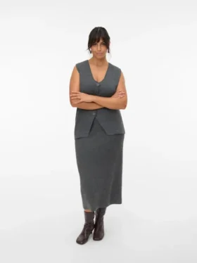 Jupe midi taille mi-haute Vmcbrisa