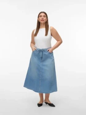 Jupe midi taille mi-haute Vmhilla