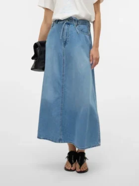 Jupe midi taille mi-haute Vmhilla