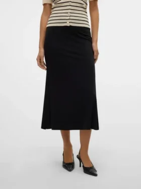 Jupe midi taille mi-haute Vmroper