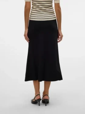 Jupe midi taille mi-haute Vmroper