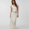 Jupe midi taille mi-haute Vmrosie