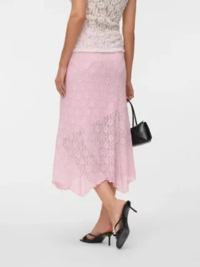 Jupe midi taille mi-haute Vmrosie