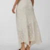 Jupe midi taille mi-haute Vmrosie