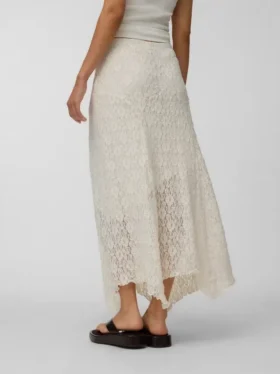 Jupe midi taille mi-haute Vmrosie