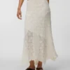 Jupe midi taille mi-haute Vmrosie