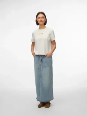 Jupe midi à taille mi-haute Vmwien
